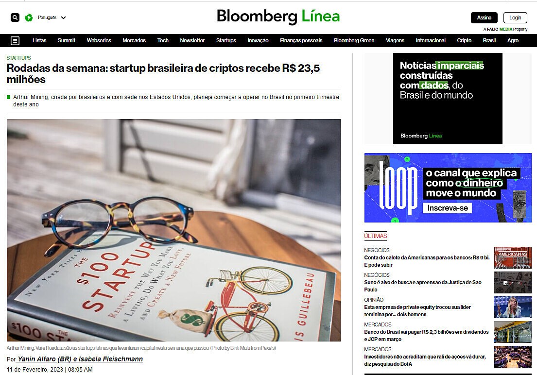 Rodadas da semana: startup brasileira de criptos recebe R$ 23,5 milhes